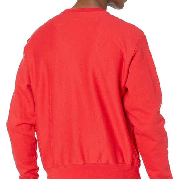 Champion Men's Sweatshirt, Reverse Weave, Fleece Crewneck Sweatshirt - Picture 3 of 4